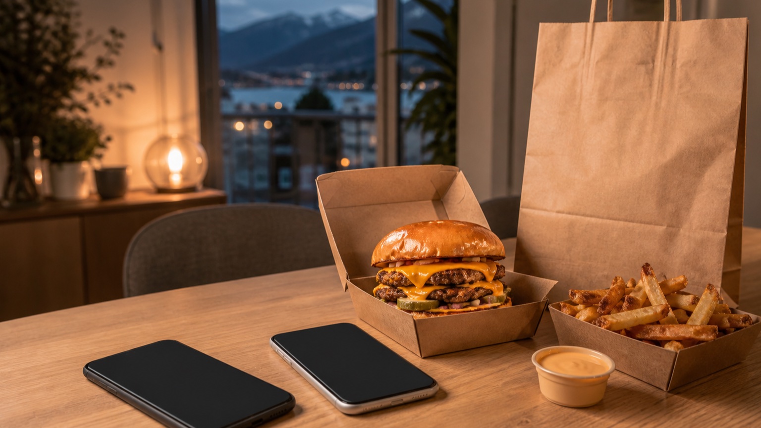 Smash burger commandé en livraison ou à emporter à Annecy